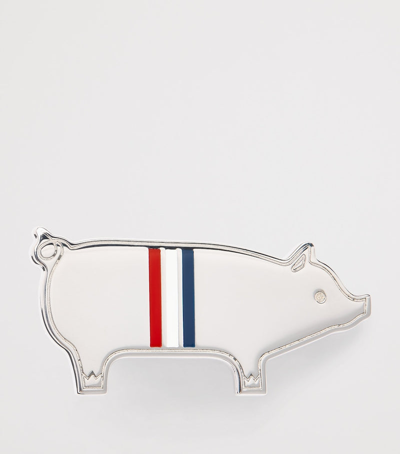 Thom Browne sterling silver pig tie bar - British product