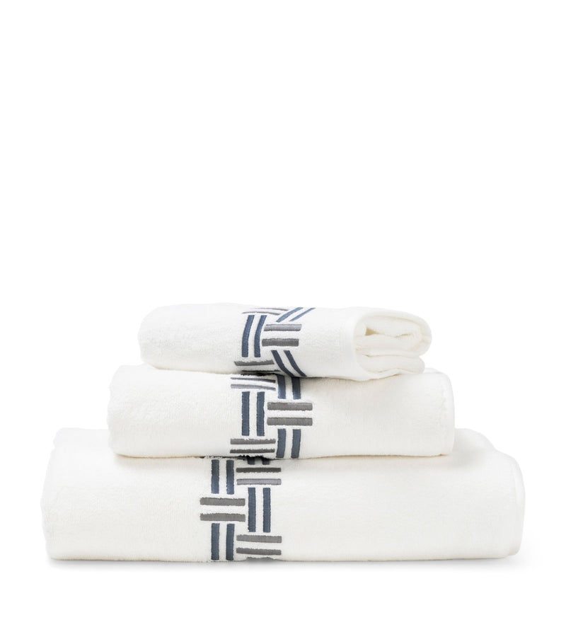 Frette Basket Weave hand towel 60cm x 110cm - British product