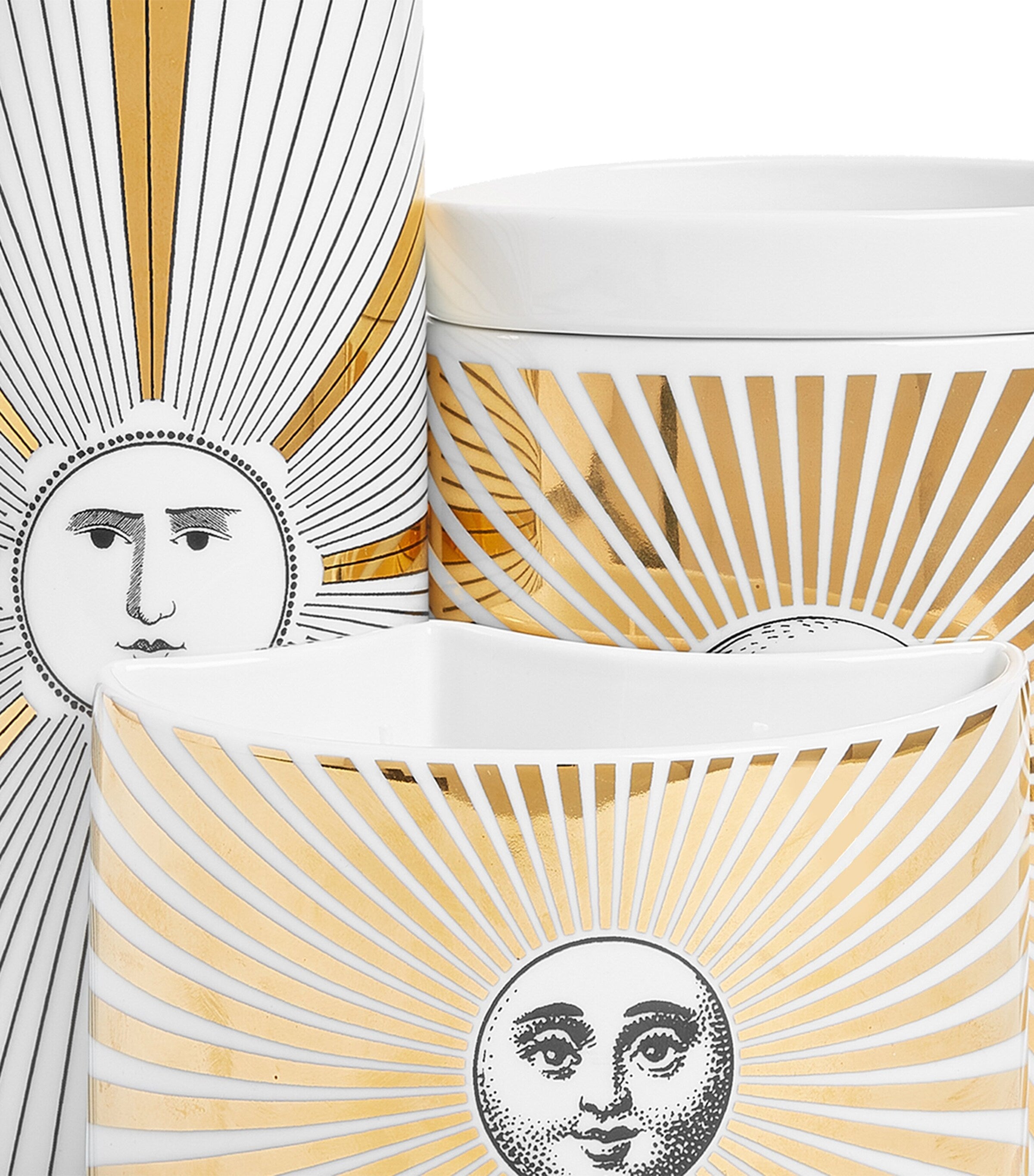 Fornasetti Soli candles set of 3 2.35kg - British product