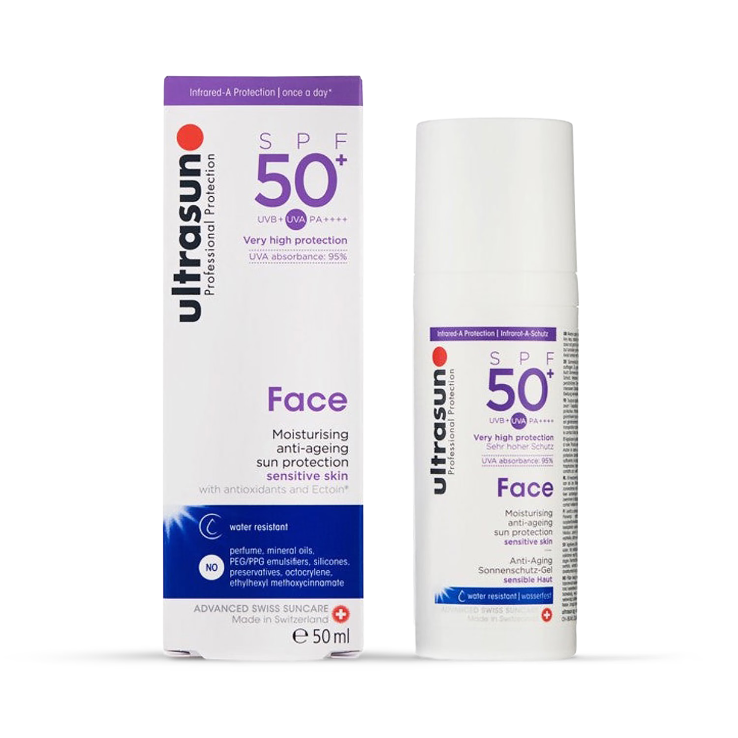 Ultrasun Face SPF 50+ 50ml, imported from the UK