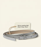 Prada nappa leather metallic belt, Italian luxury, imported from the UK