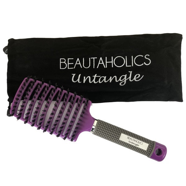 Beautaholics detangling hairbrush purple, imported from the UK