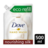 Dove Hand Wash Pouch Eco Refill Nourishing Silk 500 ml GOODS Boots   