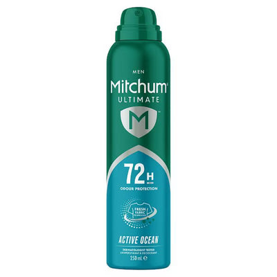 Superdrug Mitchum Male Ultimate 72H Active Ocean Anti-Perspirant Spray 250ml- Buy online at McGrocer