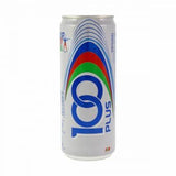 F&N 100 Plus carbonated isotonic electrolyte drink can, UK version