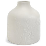 Habitat Embossed Floral Ceramic Vase - Off White GOODS Sainsburys   