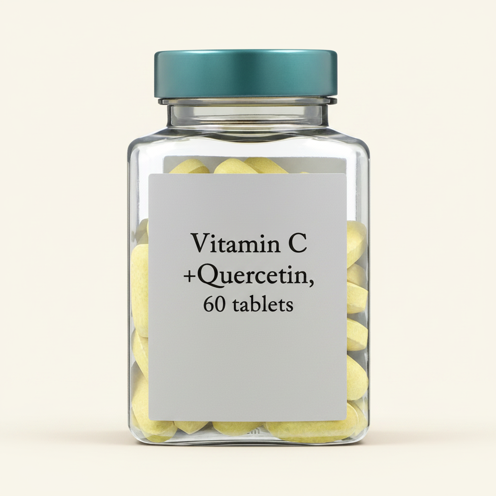 Holland & Barrett Quercetin Vitamin C tablets 60, UK version