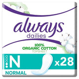 Always Dailies Cotton Protection Panty Liners Normal x 28 GOODS Boots   