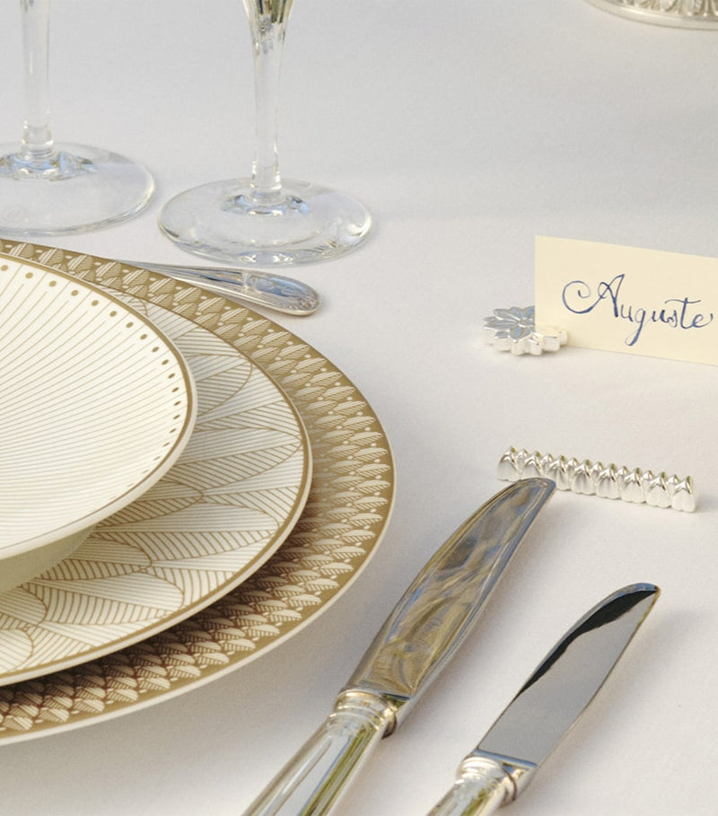 Christofle versilberte Platzkartenhalter Set aus 2 - Britisches Produkt
