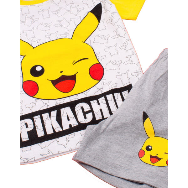 Pokemon Boys Pikachu Face Short Pyjama Set (11-12 Years) GOODS Superdrug   