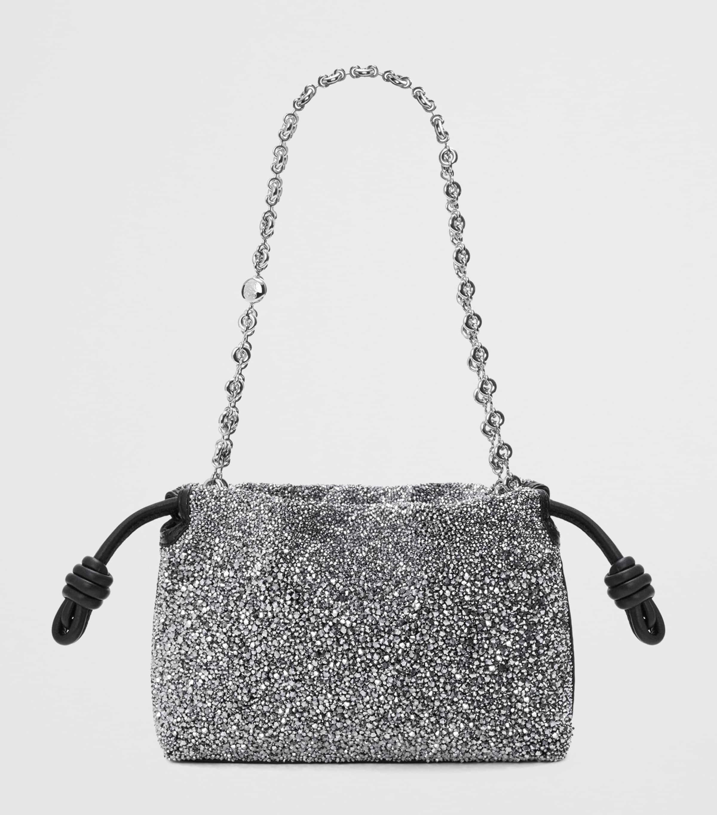 LOEWE Mini Beaded Flamenco clutch purse, imported from the UK