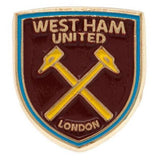 West Ham United FC crest badge metal enamel fastening (British brand)