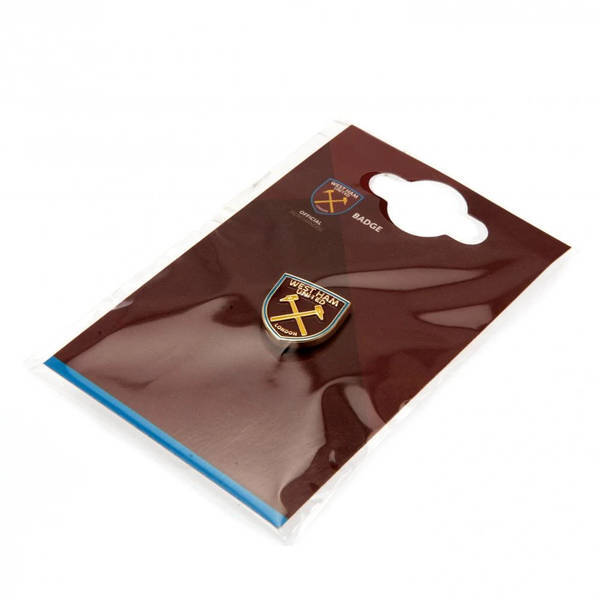 West Ham United FC crest badge metal enamel fastening (British brand)