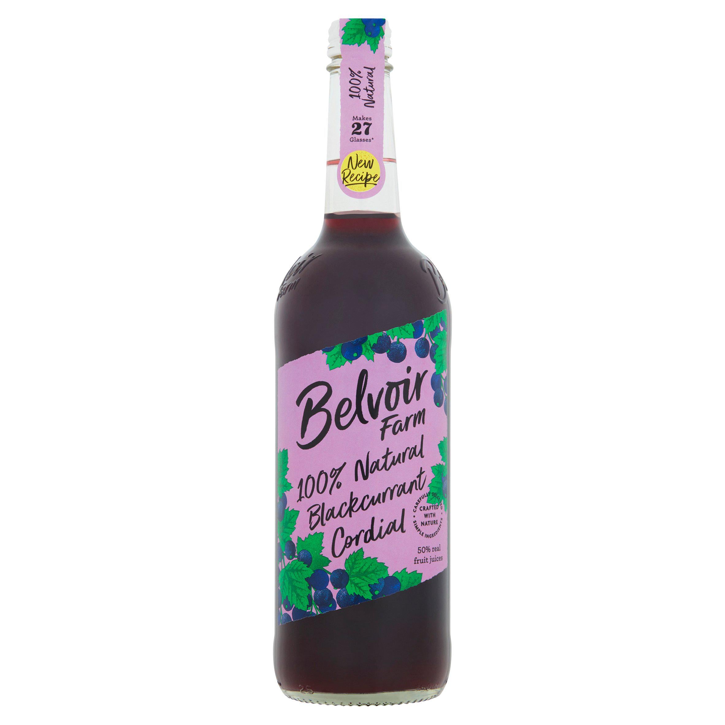 Belvoir Fruit Farms Natural Blackcurrant Cordial 750ml Cordials Sainsburys   