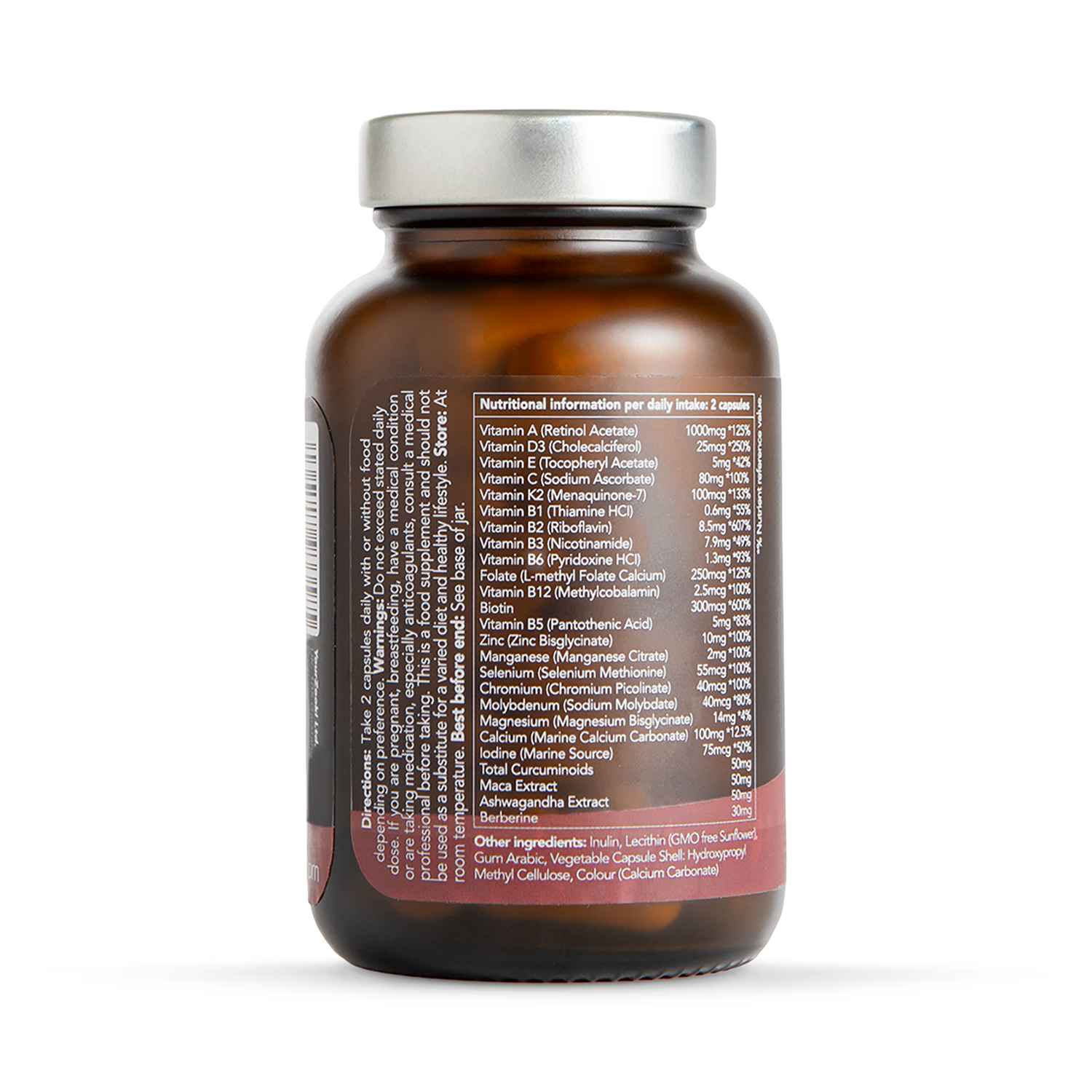 Zooki women's multivitamin capsules 60 count, imported from the UK