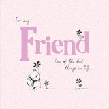 Camden Graphics Friend Birthday Card Pink with Cute Character and Sentiment Greeting Card GOODS Sainsburys   