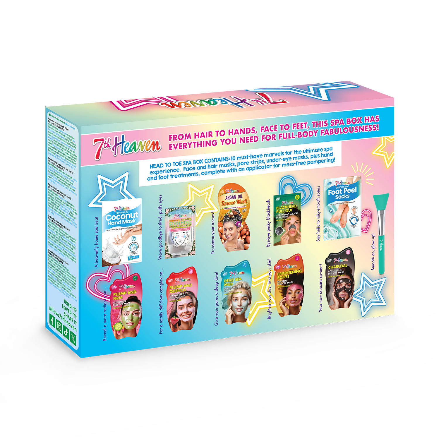 7th Heaven Head to Toe Spa Set gift set (British brand)