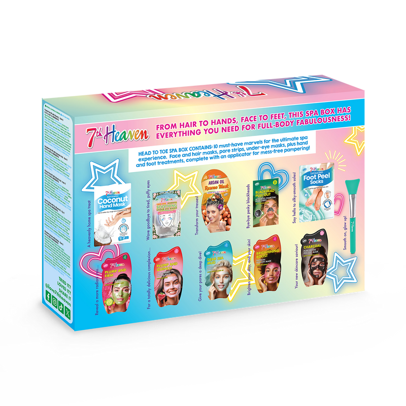7th Heaven Head to Toe Spa Set gift set (British brand)