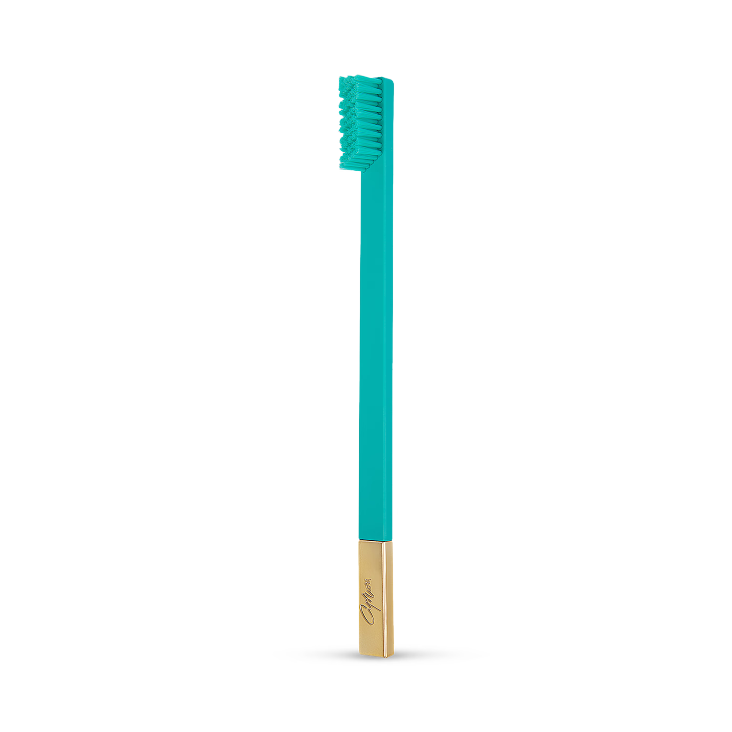 APRIORI turquoise blue gold medium toothbrush - British product