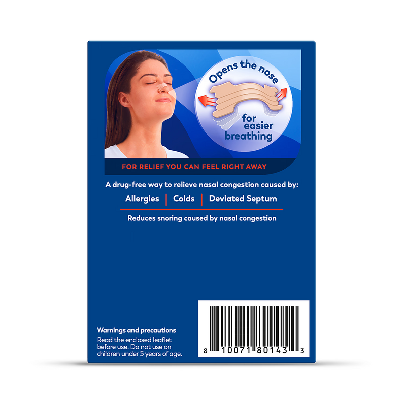 Breathe Right Extra Strength nasal strips 26 count - British product
