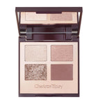 Charlotte Tilbury eye shadow palette with four shades - British product