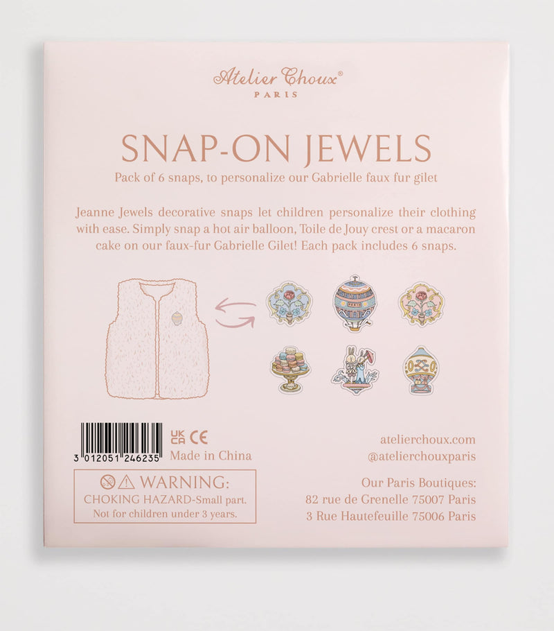 Atelier Choux Jeanne Jewel Set press-on buttons - British product