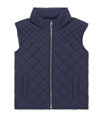 Harrods BOSS Kidswear Logo Padded Gilet Children's Vest (4-16 Years)- Buy online at McGrocer