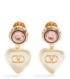 Valentino Garavani VLogo Signature earrings gold tone brass - British product