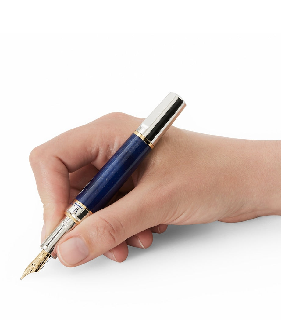 Montblanc Van Gogh homage fountain pen with midnight blue finish, UK version