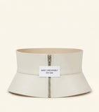 Givenchy leather corset belt with gold-tone brace (British brand)