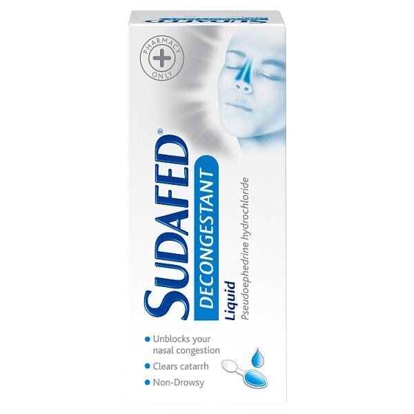 Sudafed Decongestant Liquid 100ml First Aid Boots   