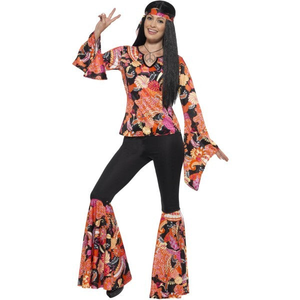 Smiffys Willow the Hippie Costume multi-coloured, UK version
