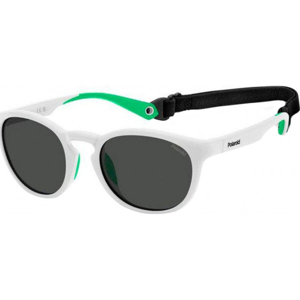 Polaroid White PLD 7050 sunglasses with plastic frame, UK version