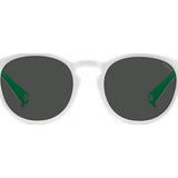 Polaroid White PLD 7050 sunglasses with plastic frame, UK version
