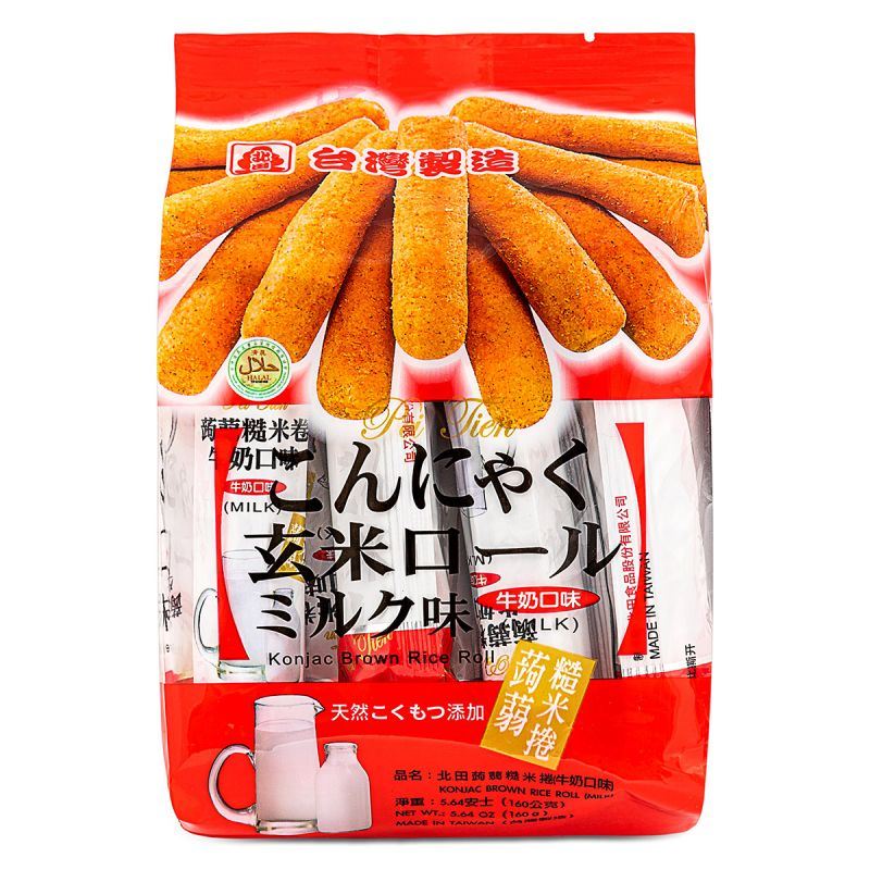 Pei Tien Konjac Rice Roll Milk Flavour - British product