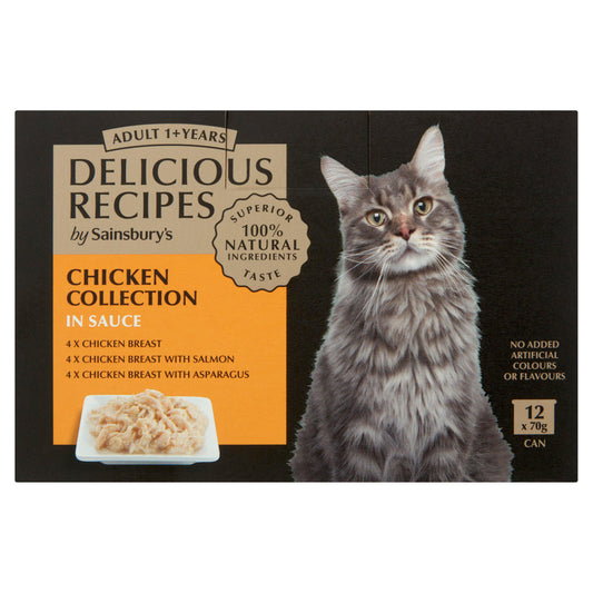 Sainsbury's Delicious Recipes Chicken Collection in Sauce Adult 1+ Years 12x70g GOODS Sainsburys   