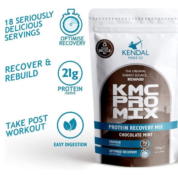 KMC Pro Mix whey protein chocolate mint 720g, UK version