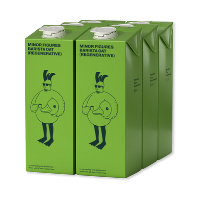Holland & Barrett Minor Figures Barista Oat (Regenerative) Plant-Based Milk 6 x 1 L- Buy online at McGrocer