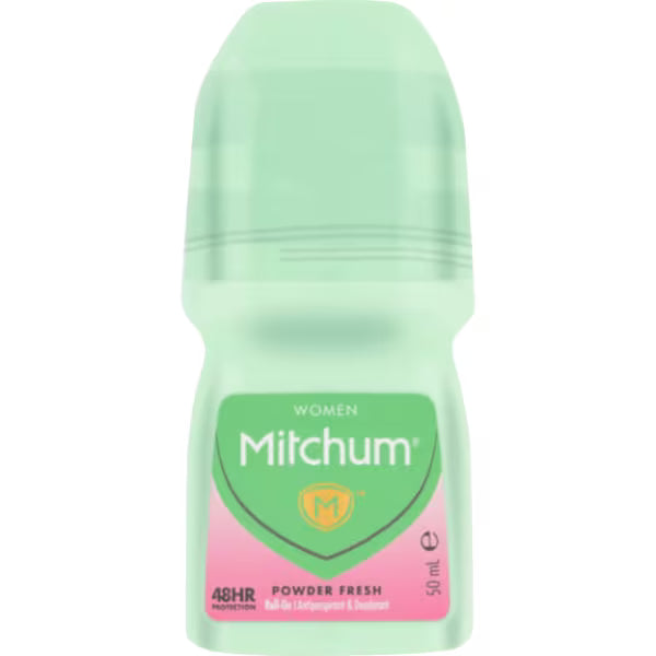 Mitchum Advanced Pudderfrisk Roll-On Antiperspirant 50ml, importert fra Storbritannia