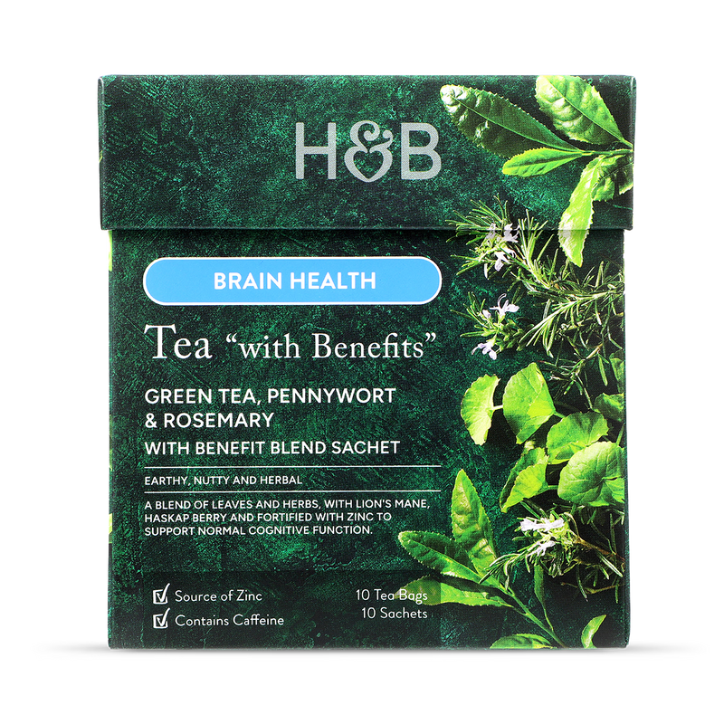 Holland & Barrett Brain Health Tea 10 Tea Bags, UK version