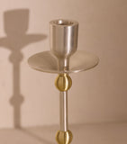 Soho Home medium silver-plated Cilia candlestick holder 25cm (British brand)