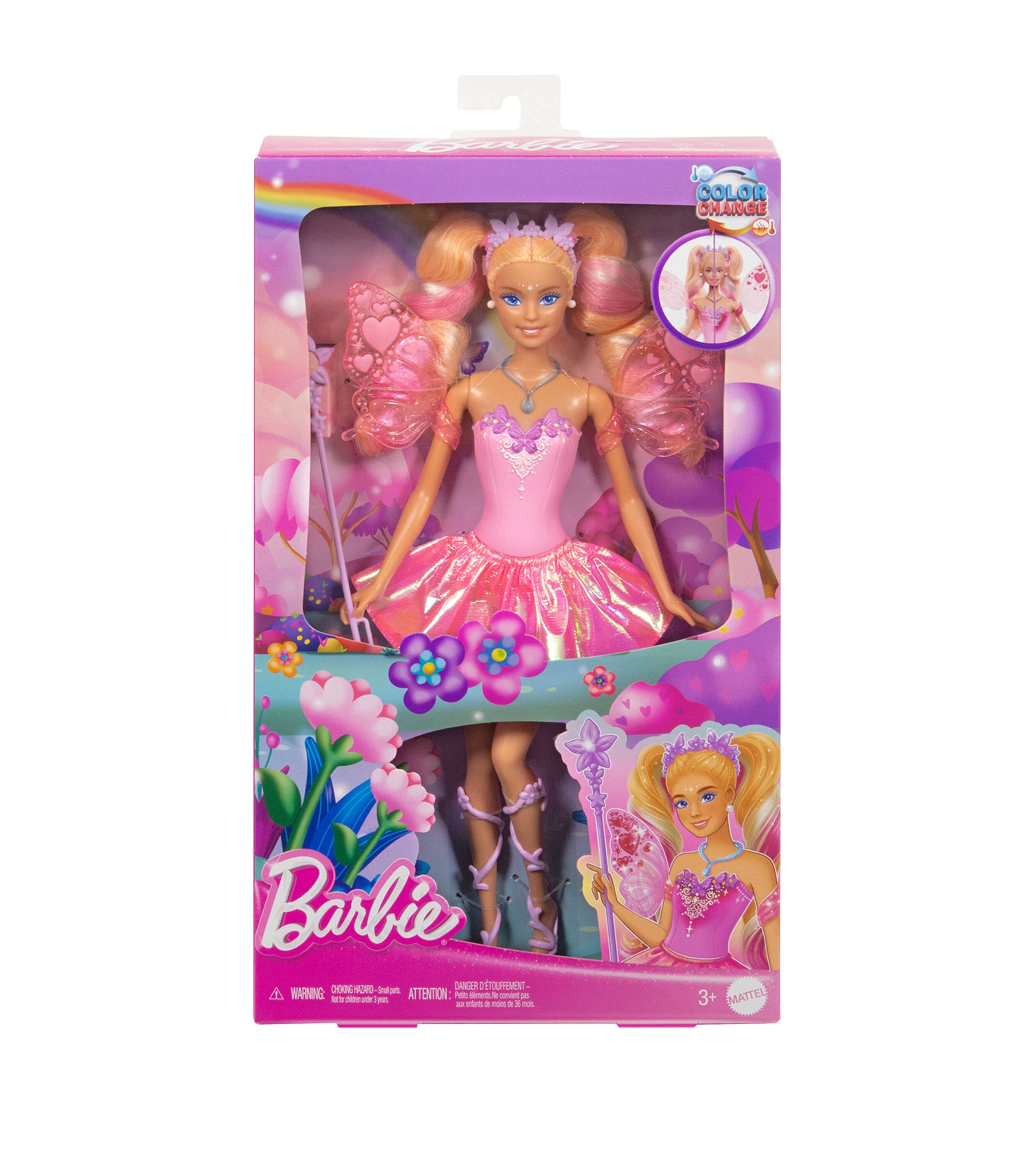 Barbie Fairy Doll colour-changing wings, UK version