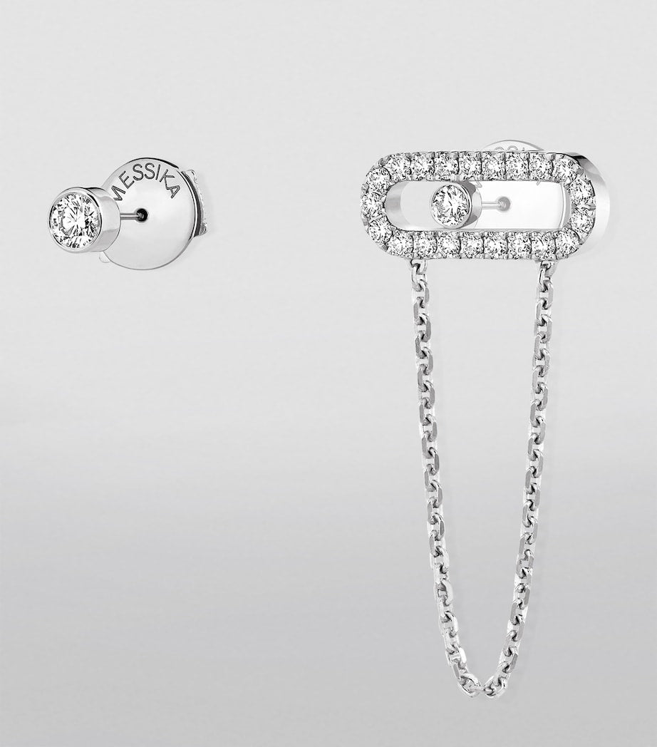 Messika Move Uno earrings white gold diamonds, UK version