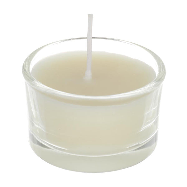 Livingandhome jasmine scented candle set 6 white candles - British product