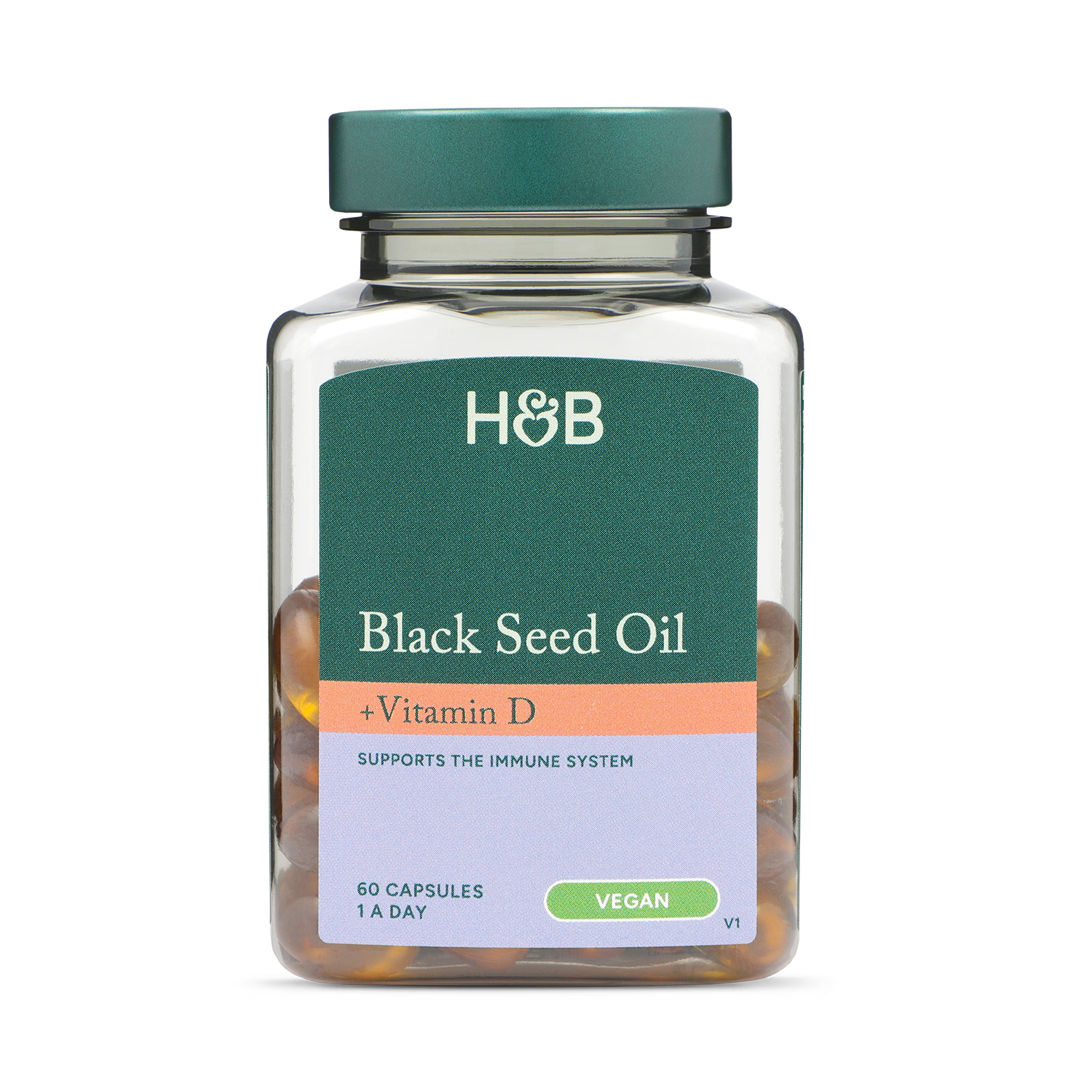 Holland & Barrett Black Seed Oil 60 Capsules, UK version