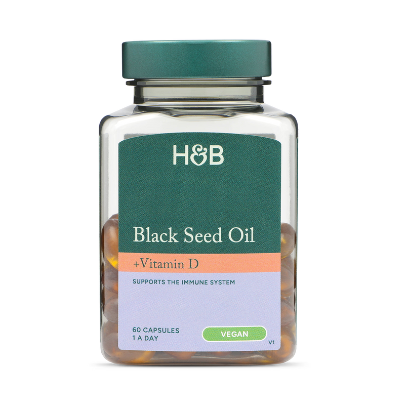 Holland & Barrett Black Seed Oil 60 Capsules, UK version