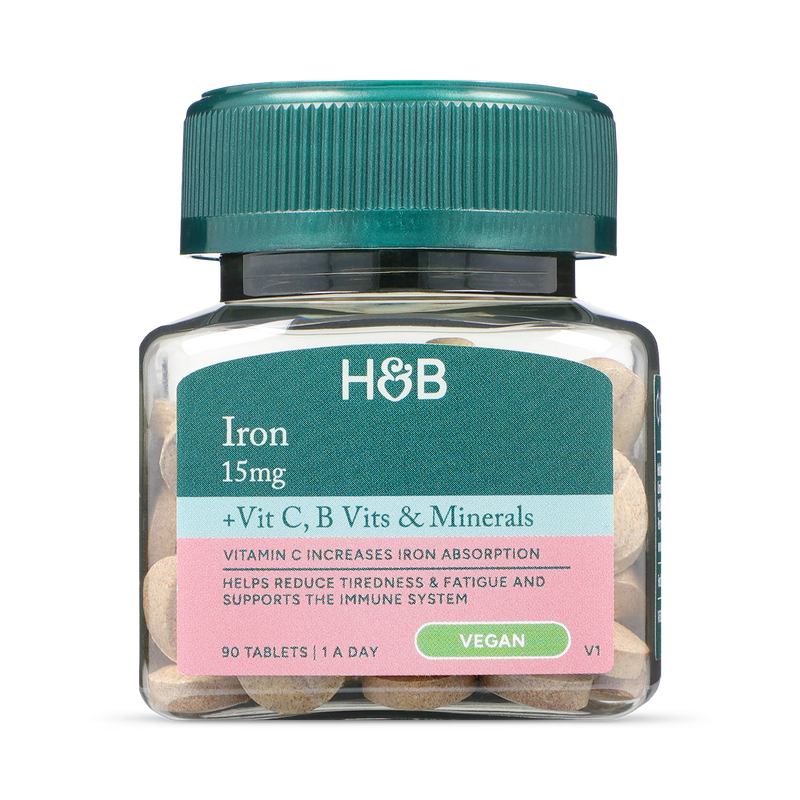 Holland & Barrett Iron + B Tablets 90 Pack, UK version