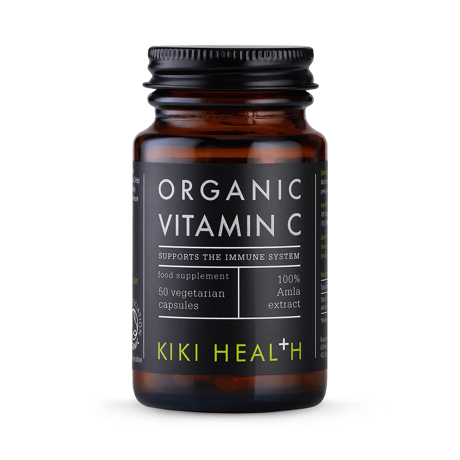 KIKI Health organic vitamin C supplement 50 vegicaps (British brand)