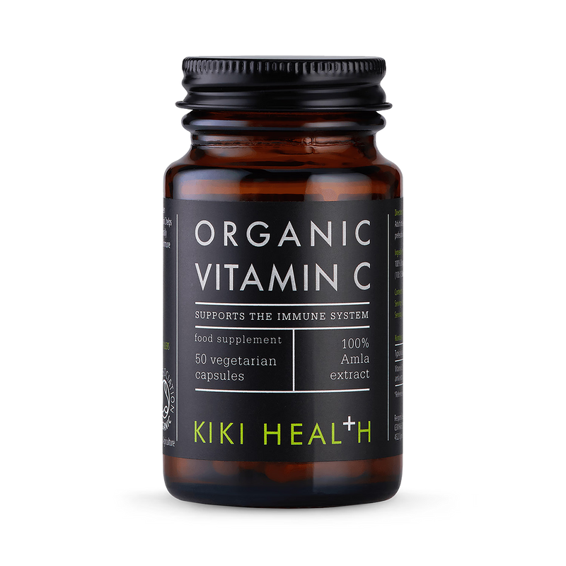 KIKI Health organic vitamin C supplement 50 vegicaps (British brand)