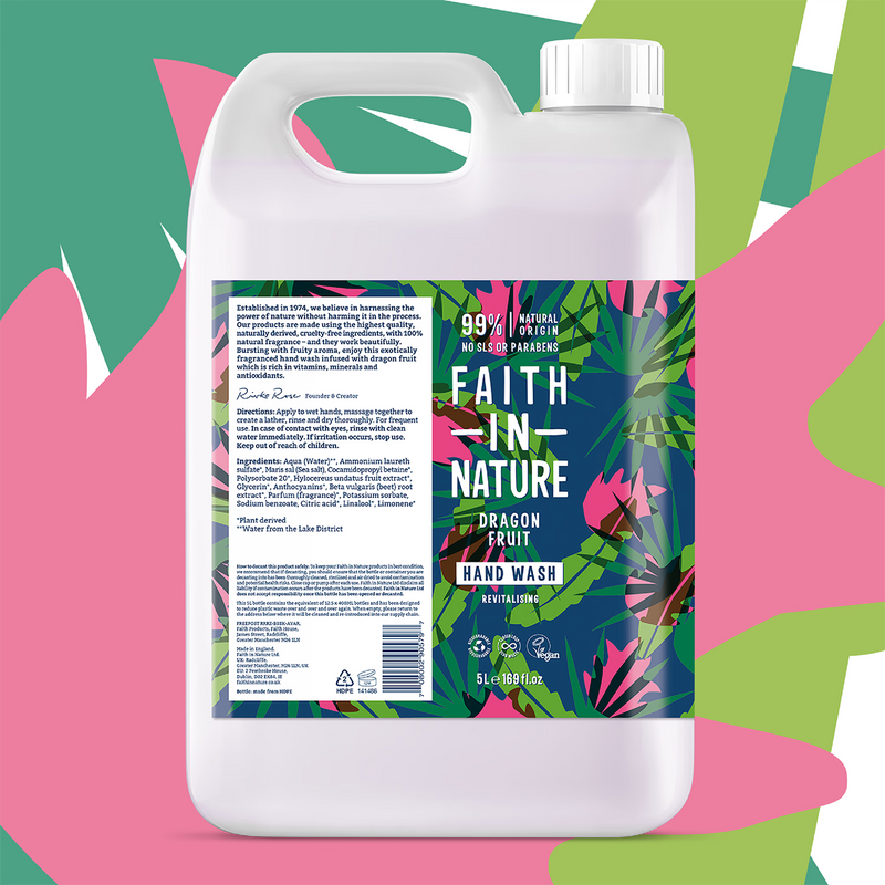 Faith in Nature Dragon Fruit Hand Wash 5 Litre